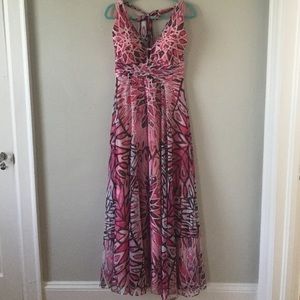 WHBM halter Maxi dress size 4, nwt